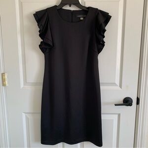 Andrew Marc Black Mini Dress 12 Classic Quiet Luxury